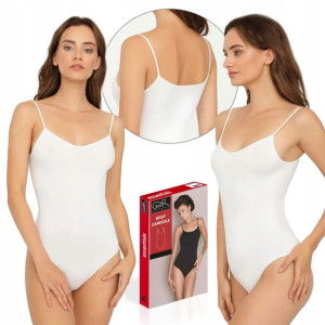 Bezszwowe Body Gatta Camisole, białe, S