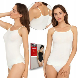 Koszulka na ramiączkach GATTA CAMISOLE, biała, L