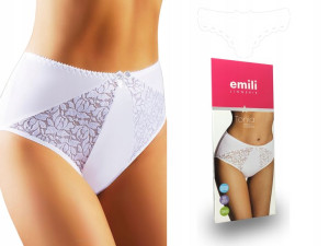 EMILI Tonia Koronkowe Figi Bawełna biały 3XL
