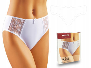 EMILI Aisi Klasyczne Figi Microfibra biały XL