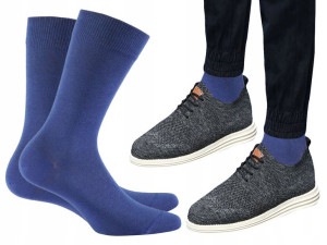 Skarpety Męskie Wola Casual, Niebieskie, 45/47