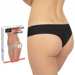 GATTA Figi BRAZYLIAN COMFORT, bezszwowe, CZARNE, M