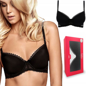 HENDERSON KASSIDY, biustonosz push up, CZARNY, 70C