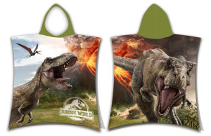 Ręcznik ponczo z kapturkiem 50x115 Jurassic World