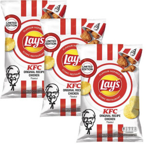 3x Chipsy Lays KFC 140 g