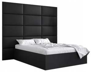Łóżko do sypialni zagłówek BELLA 1 160x200 czarne