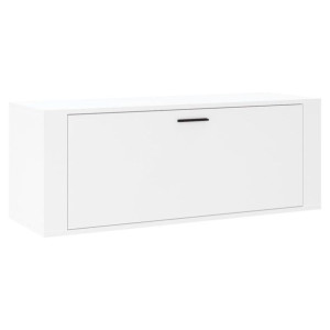 Półka na buty, biały, 100x35x38 cm, materiał drewnopochodny