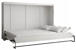 Półkotapczan poziomy Łóżko w szafie 140 cm HOME