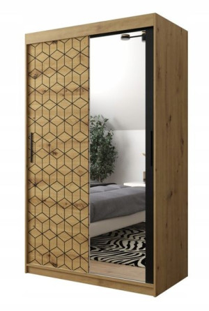 Szafa przesuwna garderoba PLASTER 2 120 cm