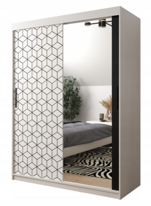 Szafa przesuwna garderoba PLASTER 2 150 cm