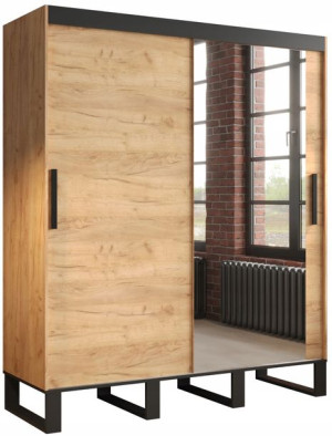 Szafa przesuwna LOFT T2 180 cm styl INDUSTRIALNY