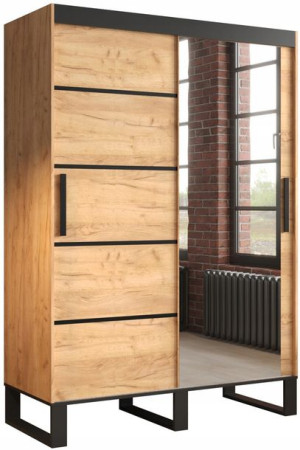 Szafa przesuwna LOFT V2 150 cm styl INDUSTRIALNY