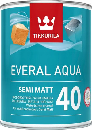 Tikkurila Everal Aqua Semi Matt 40 0,9L Biała