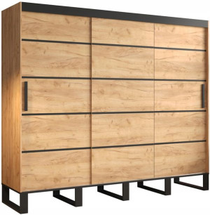 Szafa przesuwna LOFT V1 250 cm styl INDUSTRIALNY