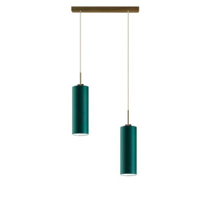 Lampa żyrandol tuba BELL 2xE27 KONFIGURUJ abażur LED