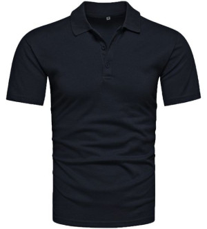 Koszulka polo męska czarna Recea - XL
