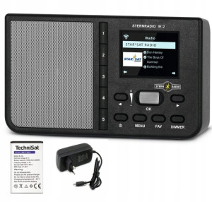 TECHNISAT 0000/3967 STERNRADIO IR 2 z akumulatorem, czarny