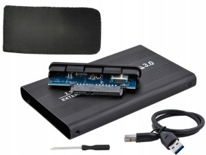 Obudowa HDD 2,5 aluminium usb 3.0 sata etui kabel