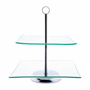 Patera Szklana Tadar Magdalena Dwupoziomowa 20/25 Cm