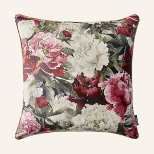 Poszewka Dekoracyjna Blossom Shine- Bordowa 45x45