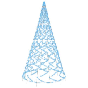 Choinka do montażu na maszcie, 1400 niebieskich LED, 500 cm
