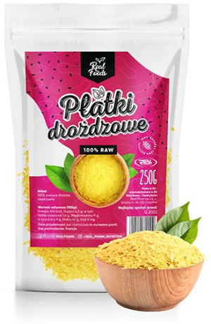 PŁATKI DROŻDŻOWE - Real Foods - 250g