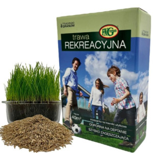 TRAWA Rekreacja Ogrodowa Na grunty Żyzne 1kg/40m2