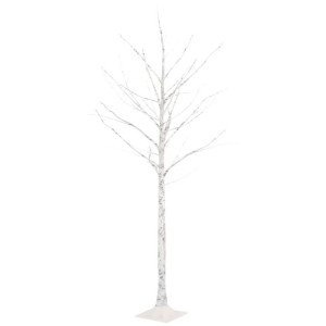Brzoza z oświetleniem, 96 ciepłych białych LED, 180 cm