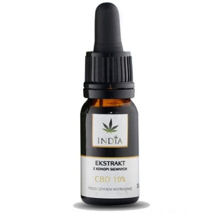 EKSTRAKT Z KONOPI SIEWNYCH CBD 10% (1000 mg) 10 ml INDIA Olejek konopny