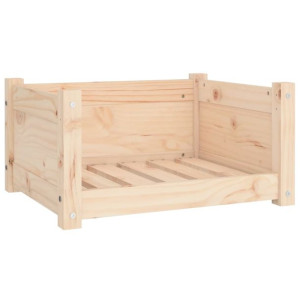 Legowisko dla psa, 55,5x45,5x28 cm, lite drewno sosnowe