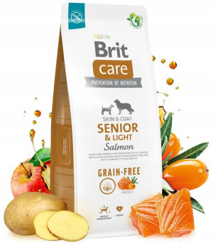 Brit Care Dog GF Senior&Light Salmon 12kg