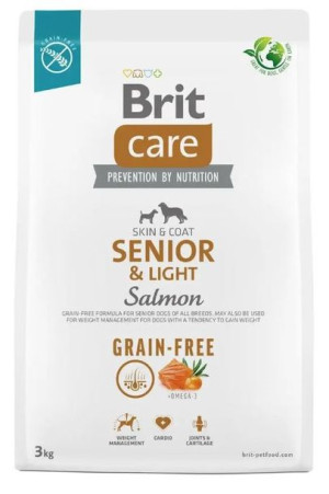 Brit Care Dog GF Senior&Light Salmon 3kg