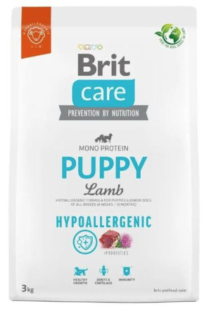 Brit Care Dog Hypoallergenic Puppy Lamb 3kg