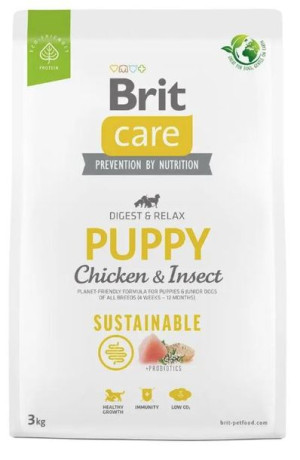 Brit Care Dog Sustainable Puppy Chicken Insect 3kg