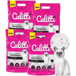 Żwirek silikonowy dla kota CALITTI Crystals 4x3,8l