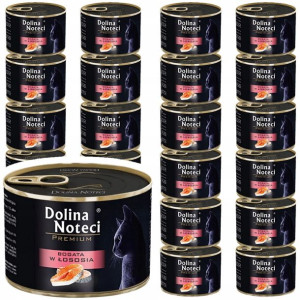 Dolina Noteci Premium bogata w łososia 24x185g