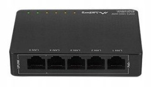 Switch 5 port 1Gbit LANBERG DSP3-1005-60W PoE