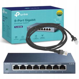 Switch przełącznik TP-LINK TL-SG108 8 port GRATIS