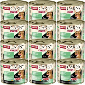 ANIMONDA Carny Kitten wołow kurczak królik 12x200g