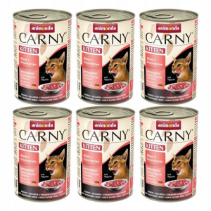 ANIMONDA Carny Kitten wołowina serca indyka 6x400g