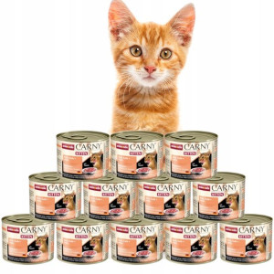 ANIMONDA Carny Kitten wołowina, cielęcina 12x200g