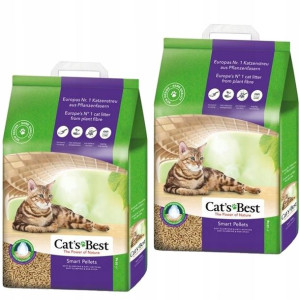 Żwirek Cat's Best Smart Pellet kot 2x10L+GRATIS