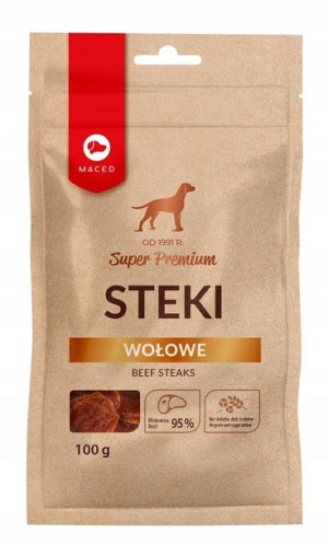 MACED Przysmaki dla psa Steki Wołowe 100G