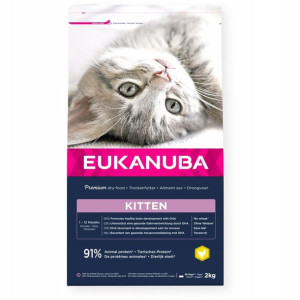 Eukanuba Kitten Healthy Start Chicken 2kg+GRATIS