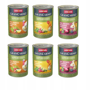 ANIMONDA GranCarno Superfoods mix smaków 6x400g