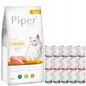 DOLINA NOTECI Piper z kurczakiem 3kg + 15x100g