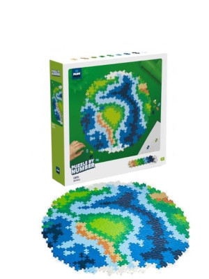 Puzzle By Number Ziemia 800 Elementów Plus-Plus