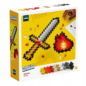 Puzzle By Number Przygoda 250 Elementów Plus-Plus