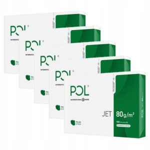 Papier XERO POLJET 80g/ m2 (A4) biały 500 x 5szt