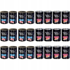 DOLINA NOTECI kot jagnięcina + łosoś - 24x400g